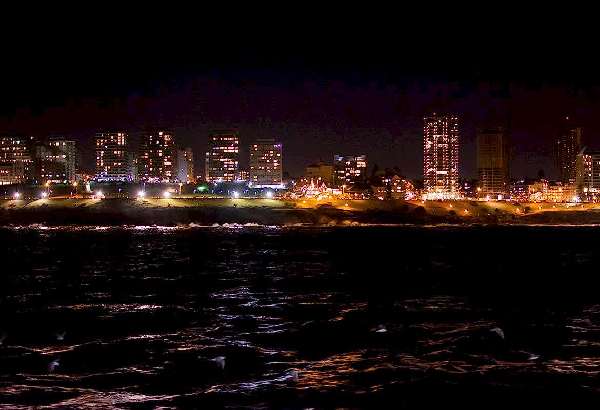 La feliz por la noche
