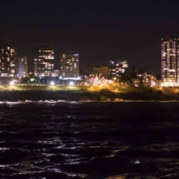 La feliz por la noche