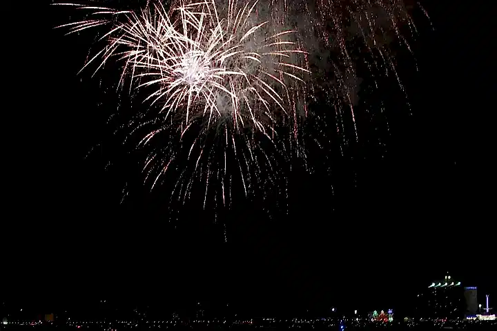 fireworks in the sky